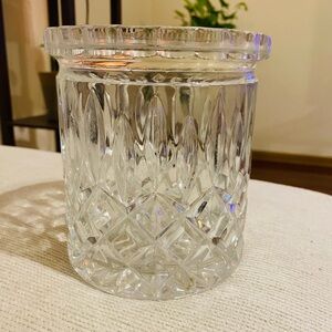 Vintage Elegant Clear Crystal Cut Champagne Wine Cooler  Jar